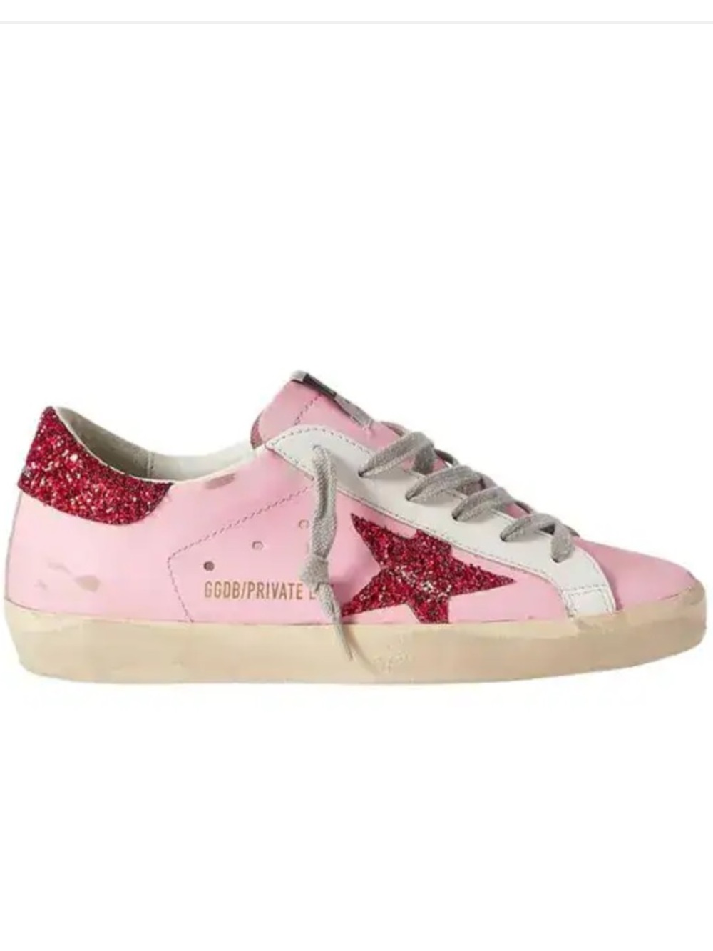 Golden Goose Rare Private Edition Super Star Glitter Star Sneaker
